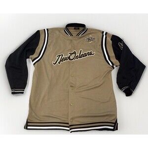 Vintage FUBU New Orleans 05 City Series Collection Jacket Men’s Size XL Blk/Gold